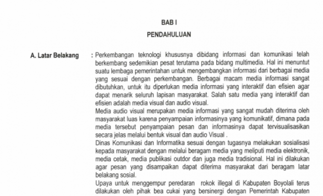 PETUNJUK TEKNIS PELAKSANAAN KEGIATAN LOMBA VIDEOGRAFI DAN FOTOGRAFI DALAM RANGKA “ BERANTAS ROKOK IL...
